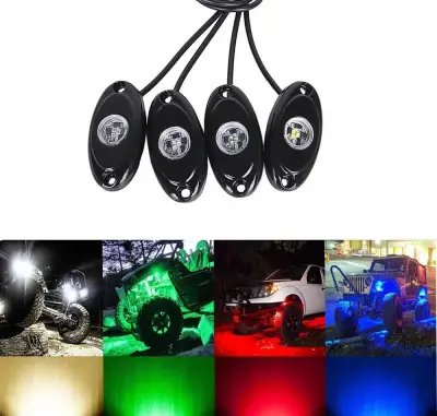 Off Road Araç Altı Led 4Lü Set KIRMIZI