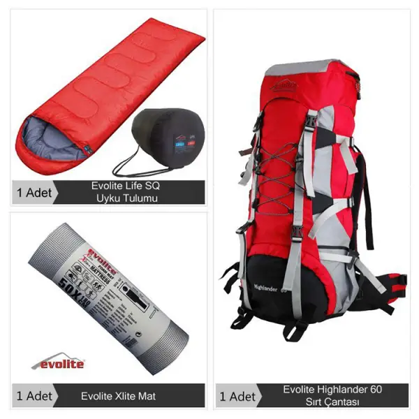 Evolite Hiking Tek Kişilik Eko Set